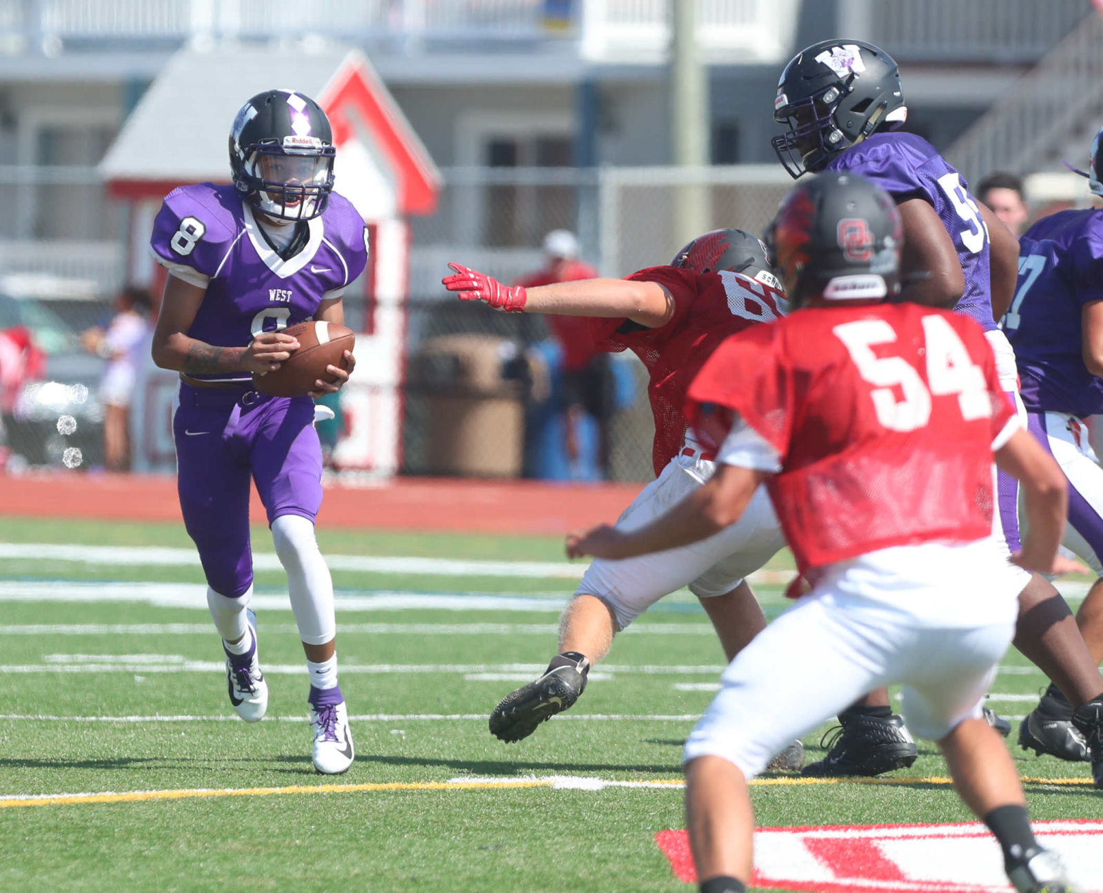 Ocean City Football scrimmage